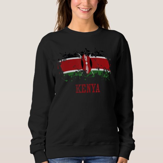 Sweatshirt Kenyan enthusiasts for Kenya and Kenya (Devant)