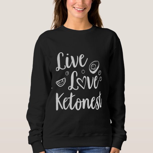 Sweatshirt Keto Diet Hommes Femmes Enfants Kétose Diétrie (Devant)