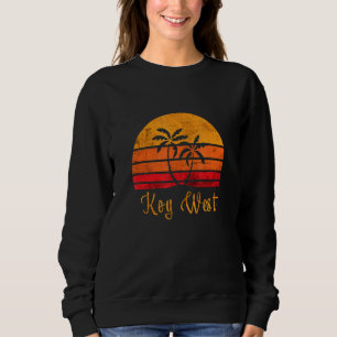 Sweatshirt Key West Florida Vintage déprimé Sunset Sunrise