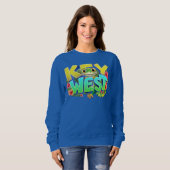 Sweatshirt Key West Gecko Floride (Devant entier)