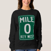 Sweatshirt Key West Mile 0, Floride États-Unis (Devant)