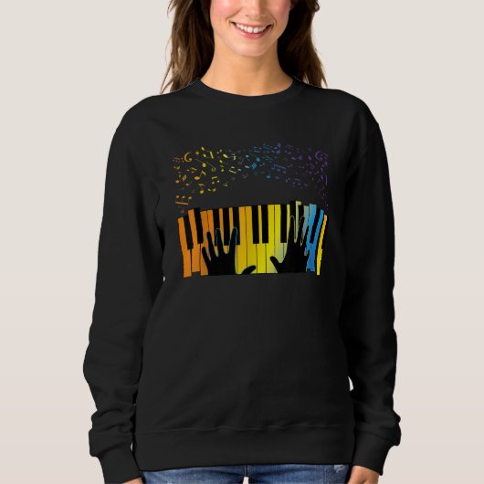 Sweatshirt Keyboard Piano Player  Musician Keyboardist Gag Ou (Devant)