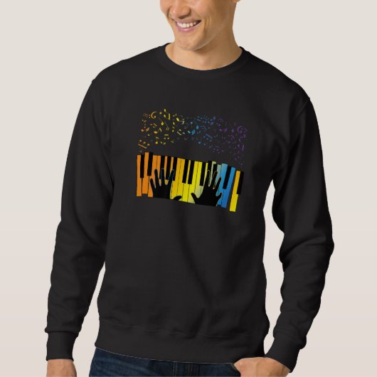 Sweatshirt Keyboard Piano Player  Musician Keyboardist Gag Ou (Devant)