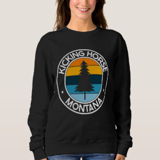 Sweatshirt Kicking Horse Montana MT USA City Pride Soleils ré