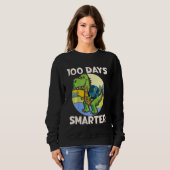 Sweatshirt Kids 100 days smarter, Cute dino Happy 100th Day o (Devant entier)