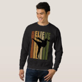 Sweatshirt Kids Camouflage Retro Karate Motivating Believe Pr (Devant entier)