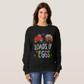 Sweatshirt Kids Loads Of Eggs Construction Tractor Truck Est (Devant entier)