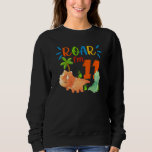 Sweatshirt Kids Roar I'm 11 11th Birthday Boy Rex Dinosaur 1<br><div class="desc">Kids Roar I'm 11 11th Birthday Boy Rex Dinosaur 11 year old</div>