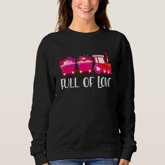 Sweatshirt Kids Valentines Day Train Loads Of Love Choo Toddl (Devant)