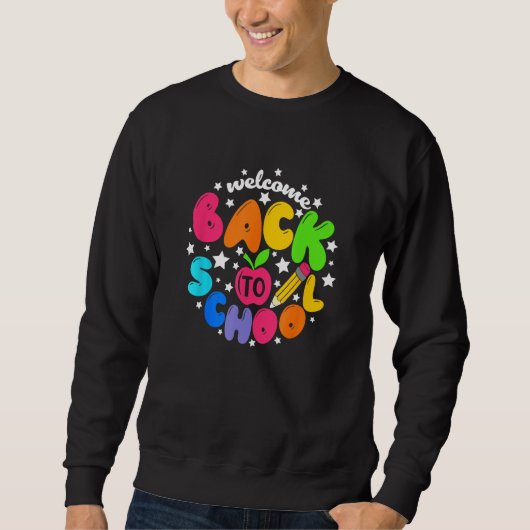 Sweatshirt Kids Welcome Back To School First Day Of School Te (Devant)