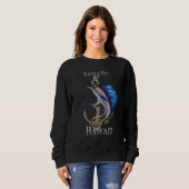 Sweatshirt Kiholo Bay Hawaii Espadon Marlin Pêche Océan (Devant entier)