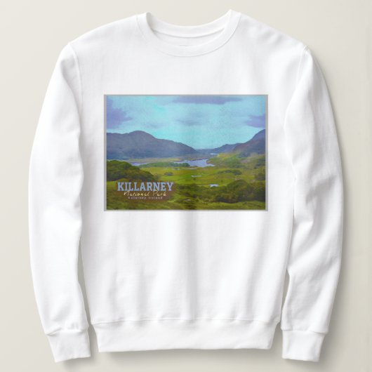 SWEATSHIRT KILLARNEY WATERCOLOR - KILLARNEY LAKE IRLANDE (Design devant)