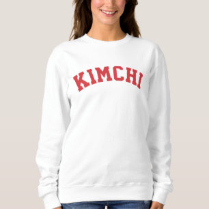 Sweatshirt Kimchi, aliment célèbre coréen Sweatsh à texte d