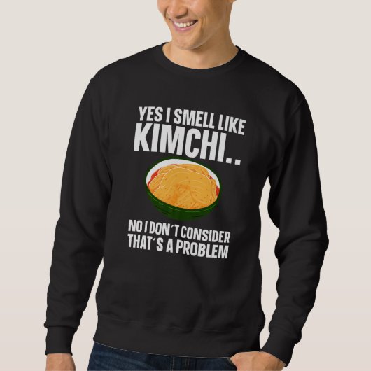 Sweatshirt Kimchi Korean Food (Devant)