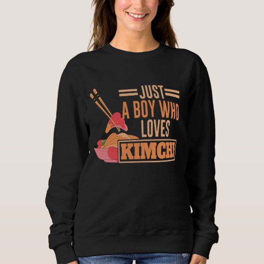 Sweatshirt Kimchi Lover, nourriture coréenne (Devant)