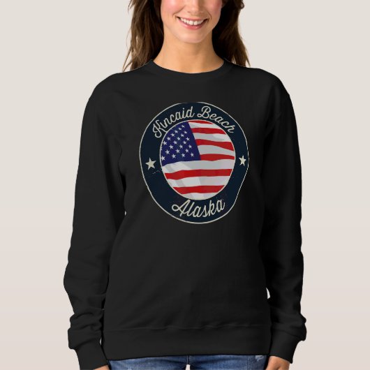 Sweatshirt Kincaid Beach Patriotique Alaska Souvenir (Devant)