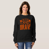 Sweatshirt Kind & Brave Kindness Unity Day Anti-Bulling Peac (Devant entier)
