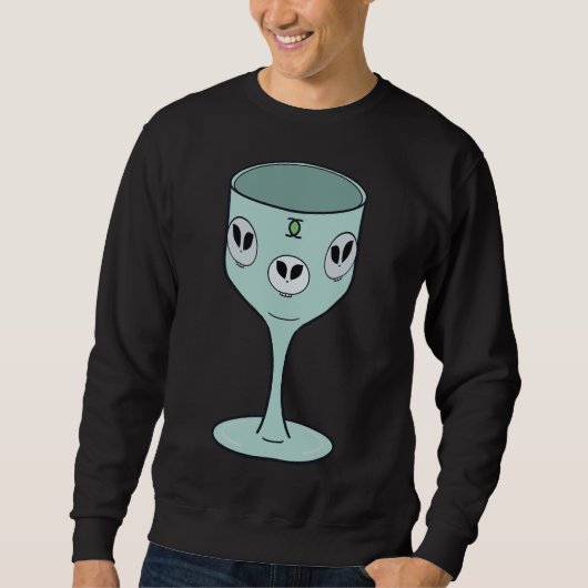 Sweatshirt Kinda Goth Skin Gobelet Pastel Green (Devant)