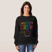 Sweatshirt Kinder Crew Funny Kindergarten Fun Retour À L'Écol (Devant entier)