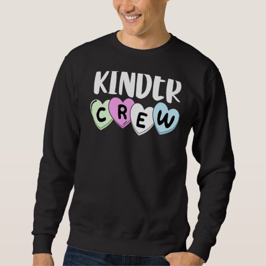 Sweatshirt Kinder Crew Kindergarten Enseignant 1er Jour De L' (Devant)