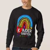 Sweatshirt Kindergarten Boho Rainbow Teacher Team Kinder Squa (Devant)