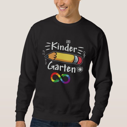 Sweatshirt Kindergarten First Day Of School Autism Awareness (Devant)
