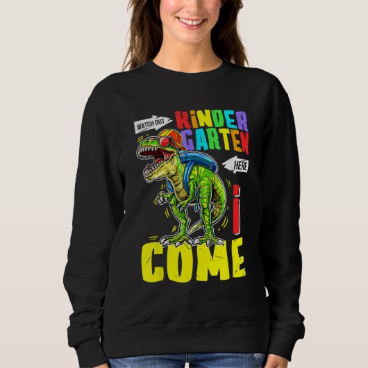 Sweatshirt Kindergarten Here I Come Rex Kindergarten Back To  (Devant)