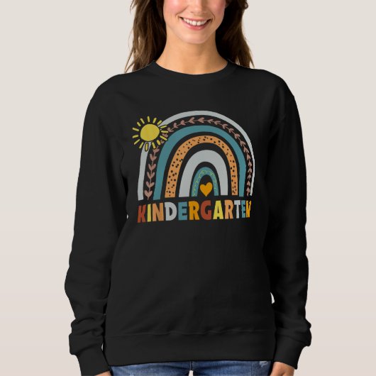 Sweatshirt Kindergarten Rainbow Back To School First Day Of S (Devant)
