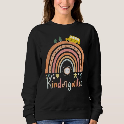 Sweatshirt Kindergarten Rainbow Team Hello Kindergarten Rocks (Devant)