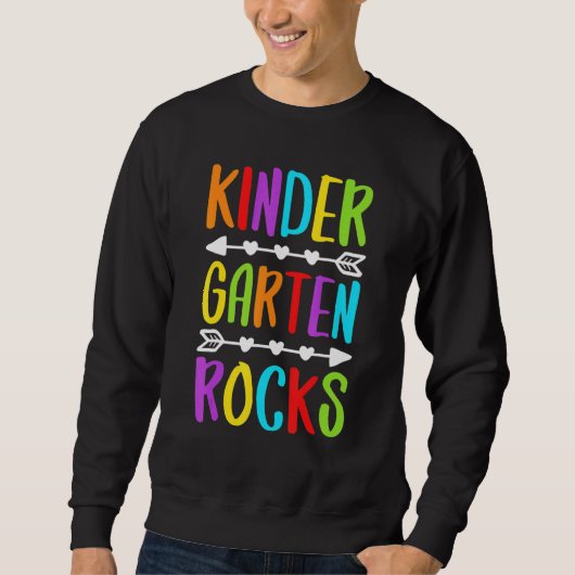 Sweatshirt Kindergarten Rocks  Back To School Teacher (Devant)