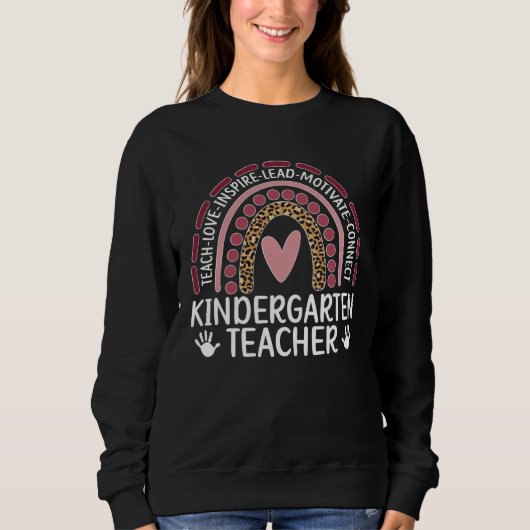 Sweatshirt Kindergarten Teacher Rainbow Kindergarten Teaching (Devant)