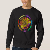 Sweatshirt Kindness Peace Equality Inclusion Droits de l'Homm (Devant)