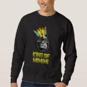 Sweatshirt King King of Mimimi & Rum Howler Monkey King State (Devant)