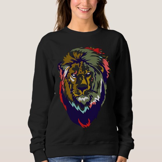 Sweatshirt King Lion  Animal (Devant)