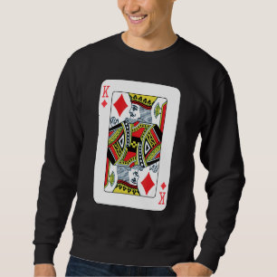 Sweatshirt King Of Diamonds Jouer Poker Carte