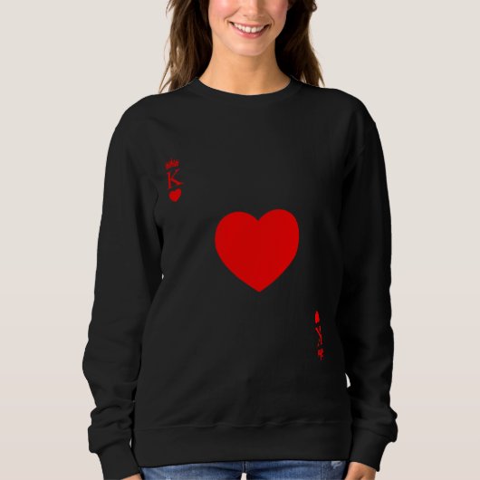Sweatshirt King Of Hearts Matching Couple Saint Valentine's D (Devant)