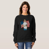 Sweatshirt King of the Hill Hank Hill and American Flag Carto (Devant entier)