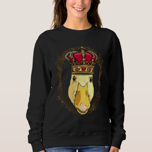 Sweatshirt King Queen Duck Princess Farm Animal Farmer Duck (Devant)