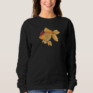 Sweatshirt Kingyo Japonais Avec Design De Tatouage Masque Han