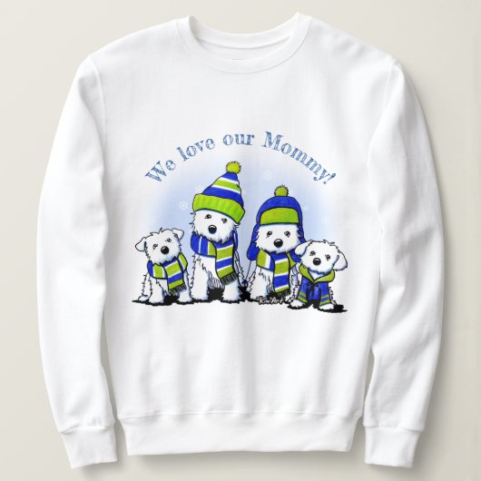 Sweatshirt KiniArt Équipe Confortable Chiens (Design devant)