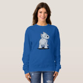 Sweatshirt KiniArt Fluffybutt Westie (Devant entier)