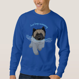 Sweatshirt KiniArt Natation Cairn Terrier T-shirt