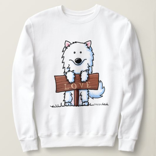 Sweatshirt KiniArt Samoyed (Design devant)