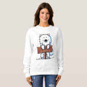 Sweatshirt KiniArt Samoyed (Devant entier)