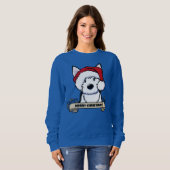 Sweatshirt KiniArt Sibérien Husky (Devant entier)
