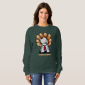 Sweatshirt KiniArt Thanksgiving Westie (Devant entier)