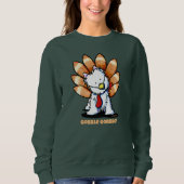 Sweatshirt KiniArt Thanksgiving Westie (Devant)