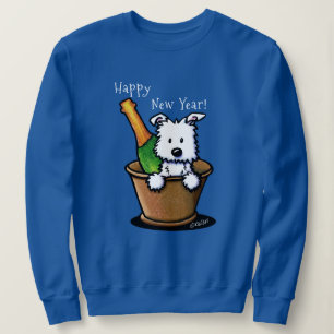 Sweatshirt KiniArt Westie Bonne année