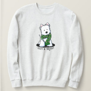Sweatshirt KiniArt Westie Chien de Noël