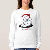 Sweatshirt KiniArt Westie Chien Noël (Devant)